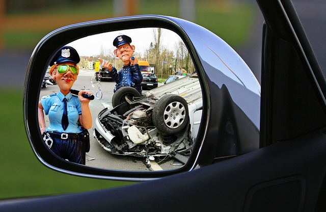 policie při nehodě